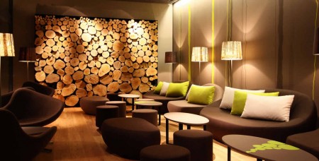 Shady Tree Forest Floorlamps in Woods- Bar, Lounge and Restaurant Switzerland