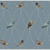Brunklaus Birds Blue Wallpaper