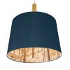 forest blue lamp 55 cm